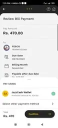 FESCO bill online payment via Jazzcash