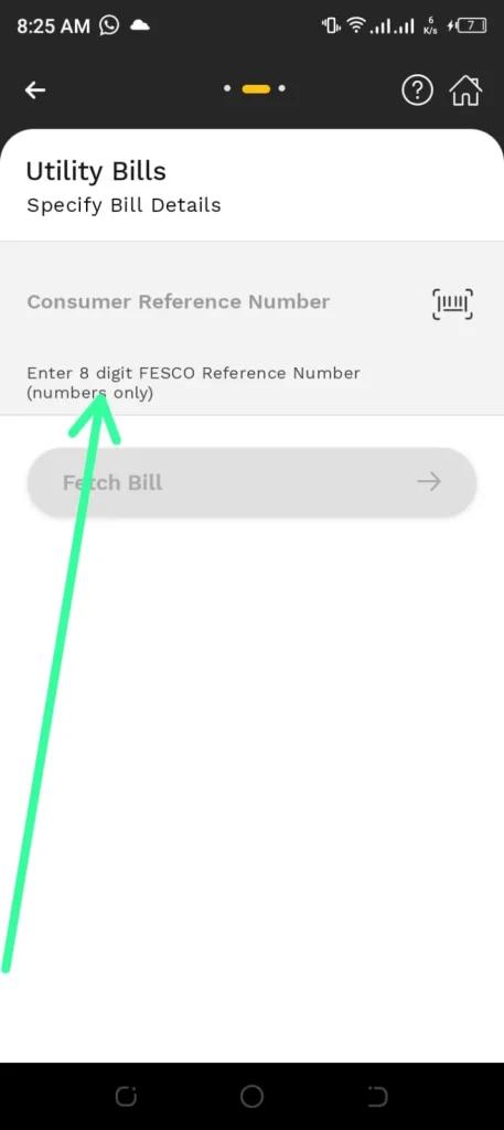 FESCO bill online payment via Jazzcash