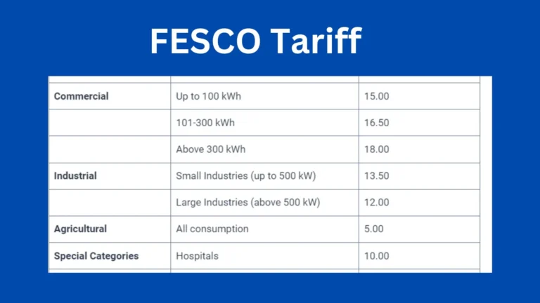 FESCO Tariff